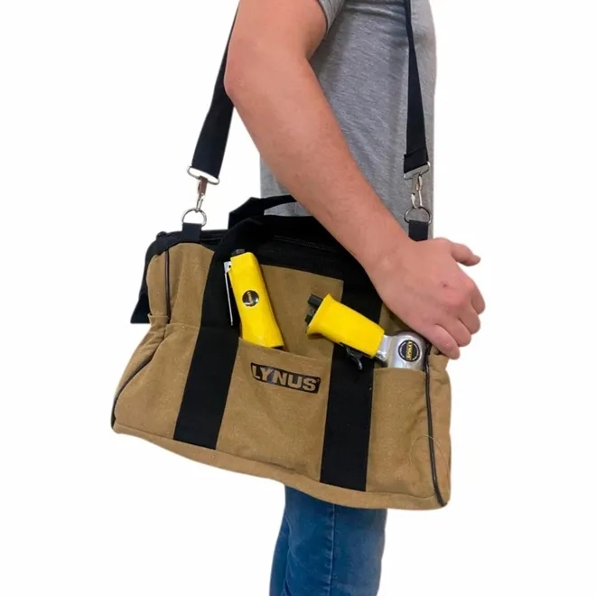 Bolsa em Lona para Ferramentas 15 Polegadas com 8 Bolsos Lynus BFL-40