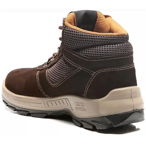 Bota de Segurança Denver Pro Bracol 4031DENN4400LL Marrom Café Em Vaqueta Nobuck Bico de Pvc CA  40872