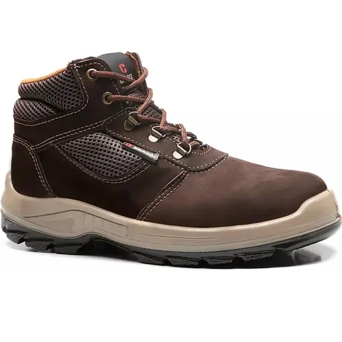 Bota de Segurança Denver Pro Bracol 4031DENN4400LL Marrom Café Em Vaqueta Nobuck Bico de Pvc CA  40872