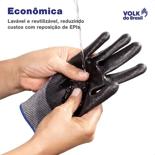 Luva de Segurança Anticorte e Excelente Resistência Mecânica Cut Soft Volk CA 51853