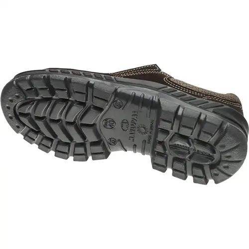 Sapato de Segurança Marluvas 50T19-BP-NUB em Couro Nobuck Marrom Com Bico Pvc CA 44350