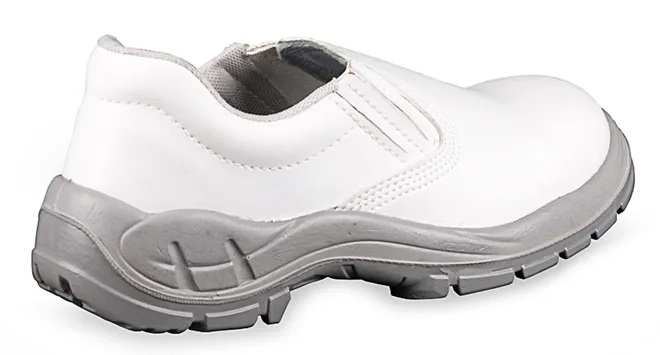 Sapato de Segurança em Elástico Bracol 4011BSEM4600LLem Microfibra Branco CA 31242
