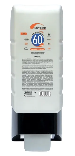 Protetor Solar Profissional Nutriex Fator 60 4 Litros Refil