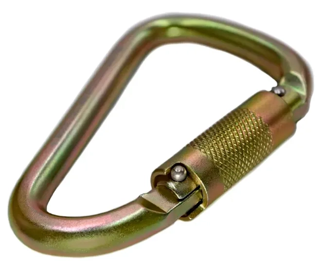 Mosquetão Tipo Pera em Aço HMS 50KN  Sideup Trava Automática