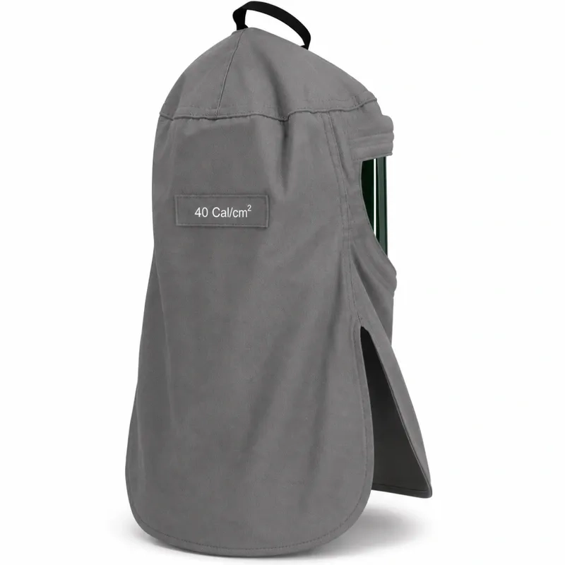 Capuz para Arco Elétrico Leal Tipo Carrasco Risco 4 Cinza com Visor Verde CA 49406