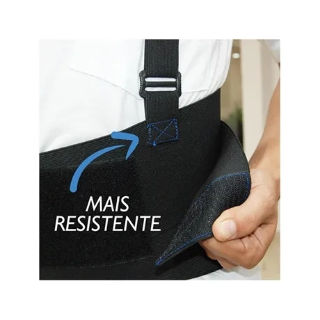 Cinta Ergonômica Abdominal Com Suspensório Reforçada Plastcor Única com 5 Talas