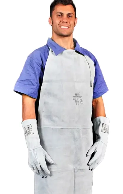 Avental Em raspa, 120 x 70 cm Zanel AV-12070SE sem emendas, com tiras em raspa e fivelas metálicas CA 13989