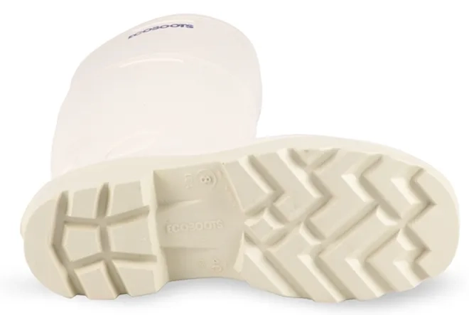 Bota de Segurança em PU Ecoboots 91BPUL100 Polytech Branca e Gelo Com Bico Composite CA 34233