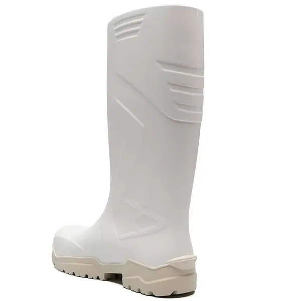 Bota de Segurança em PU Ecoboots 91BPUL100 Polytech Branca e Gelo Com Bico Composite CA 34233