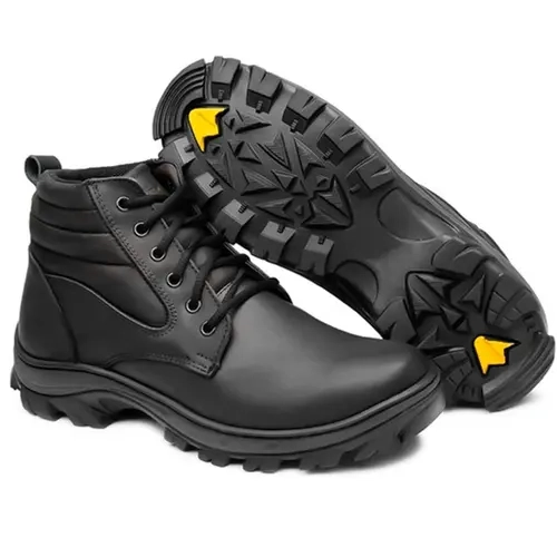 Bota de Segurança Gogowear Steel Pro 100% Couro Preto Solado Emborrachado Bico de Composite CA 45926