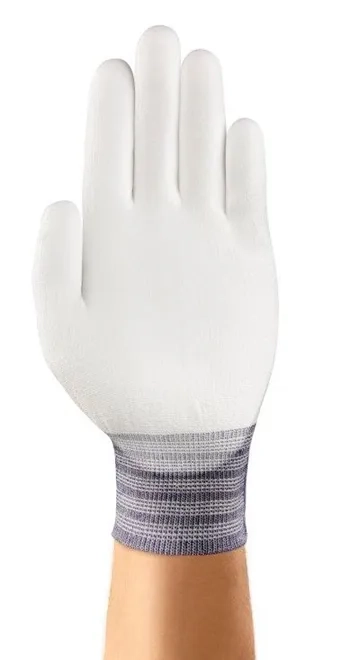 Luva Ansell HyFlex 11-600 Branca Nylon e Poliuretano Alta Sensibilidade CA 17601