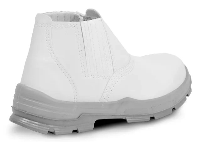 Bota de Segurança em Elástico Branca Bracol Couro Hidrofugado BELF 4011BELF4600LL CA 29492