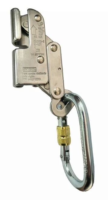 Trava Queda MSA Para Cabo de Aço 8MM com Conector Oval