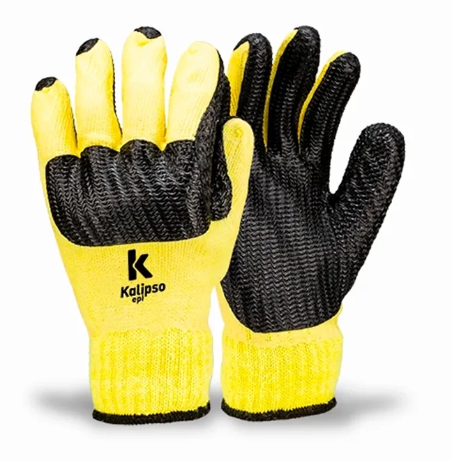 Luva de Segurança Kalipso Black Wave com Resistência Mecânica e Térmica CA 38092