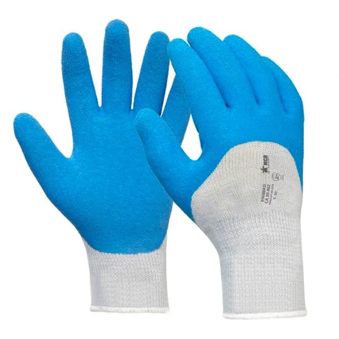 Luva de Segurança MCR Safety NXG Azul em Algodão Com Látex Para Serviços Gerais CA 29462