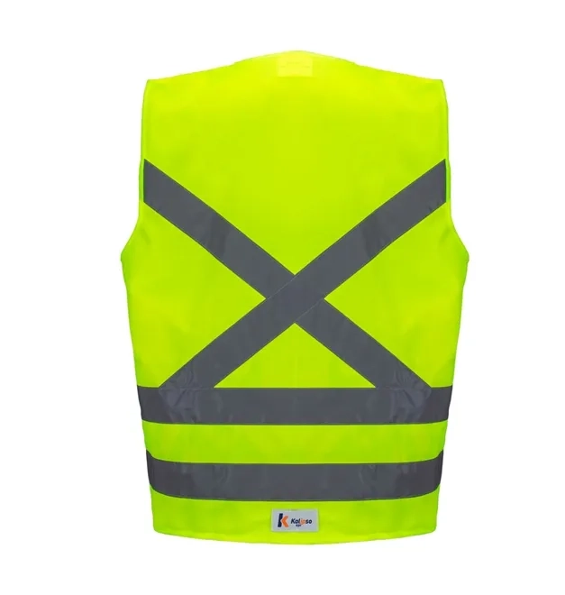 Colete Refletivo Kalipso sem Bolso Amarelo Fluorescente