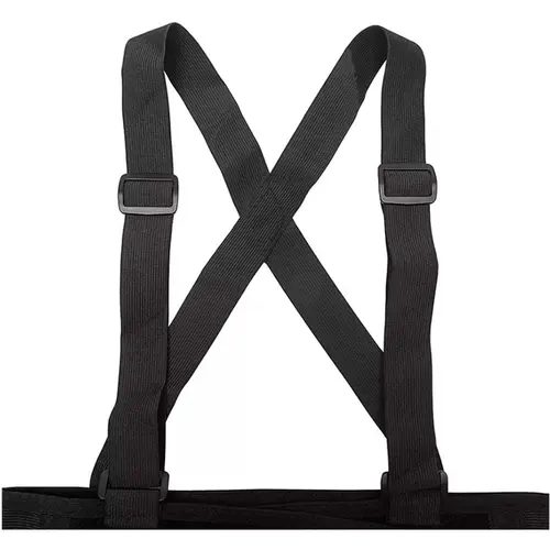 Cinta Ergonômica Ergon Lycra Steelflex Preta Com Suspensório Para Prevenção de Lesões na Coluna STF ERCE9011