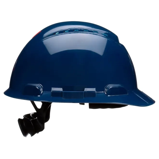Capacete de Segurança 3M H-710 Secure Fit Azul Escuro Ventilado Com Suspensão de Catraca e Sensor UV HB004732507 CA 29637