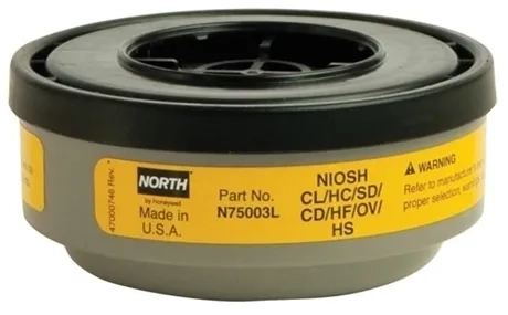 Respirador Reutilizável Facial Inteira em Elastomero Honeywell 5400 Com 2 Filtros Vapor Orgânico e Gás Ácido N75003L CA 32134