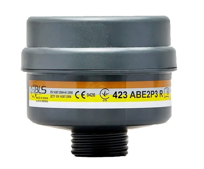 Cartucho BLS 423 ABE2P3 Vapores Orgânicos e Gases Ácidos + P3 Compatível Com a Máscara BLS 5150