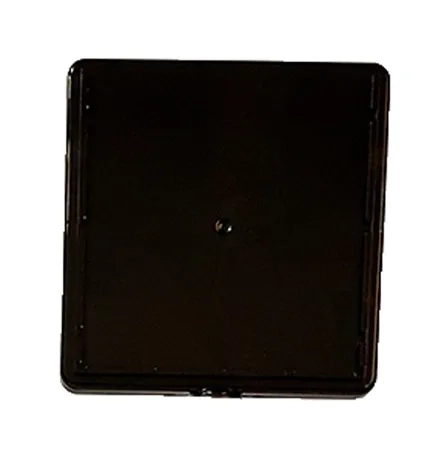 Suporte para Placa em Polipropileno 28x28 CM Preto Acompanha Acrílico Incolor