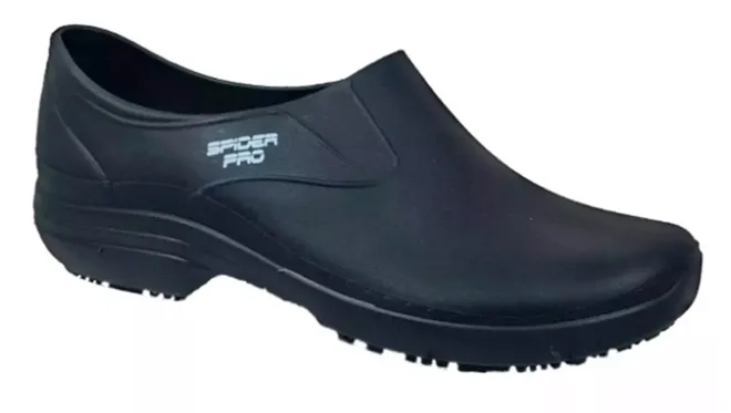 Calçado Profissional Ocupacional Monseg Spider PRO Preto Antiderrapante e Palmilha Bactericida CA 48583