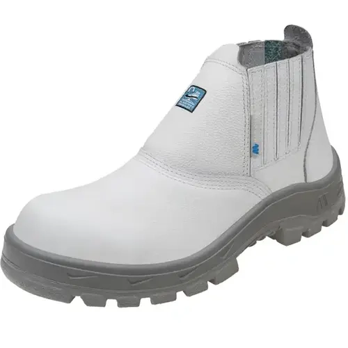 Bota de Segurança em Elástico Branca Marluvas 50B19-A Com Bico de Aço CA 42672