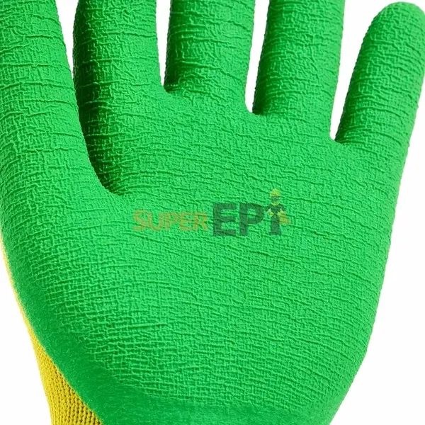 Luva Green Fit Volk Látex Corrugado Proteção Mecânica e Térmica 250°C 10.04.030.03 CA 48461