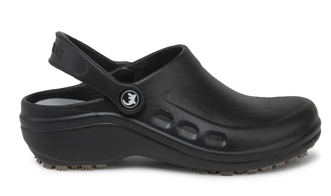 Calçado Ocupacional Crocs Sticky Shoes CLOG SSC Eva Preto Com Palmilha Antimicrobiana CA 49860