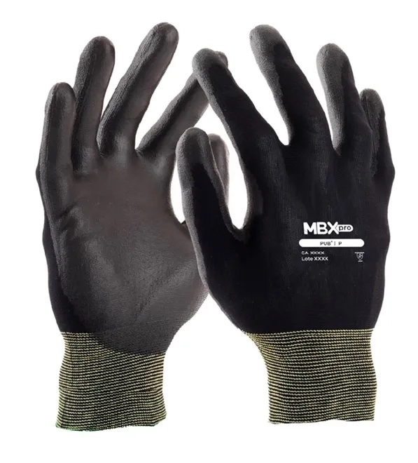 Luva Táctil de PUB MBX Medix em Nylon e Banho PU Ótimo Tato CA 48758