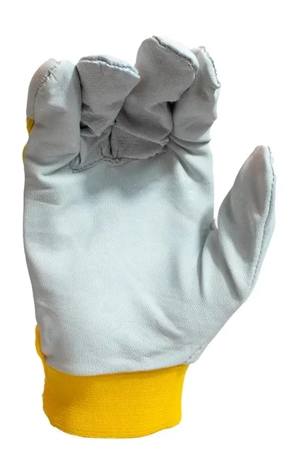 Luva de Vaqueta CouroTex MBXPRO  Com Dorso Ventilado Resistente e Punho Fechamento em Velcro CA 48924