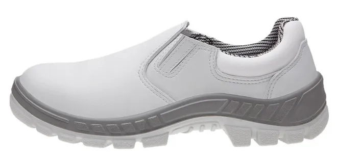 Sapato de Segurança de Elástico Branco Marluvas 70T19-BP-HIDRO em Microfibra com Biqueira Plástica CA 31395
