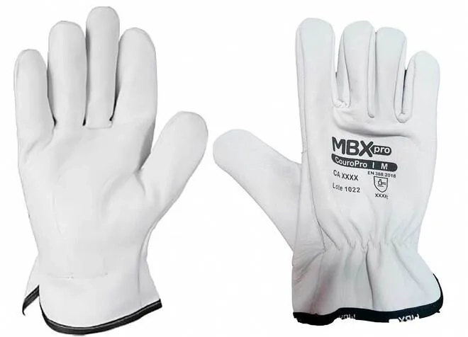 Luva de Vaqueta Total CouroPRO MBXpro CA 48923 - 12 Pares