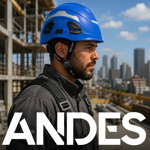 Capacete de Altura Completo Libus Modelo Andes Azul 8 Pontos Classe B CA 49941