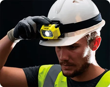 Lanterna de Cabeça RacLite EXHT180  Antiexplosão, Resistente 216 lumens Zona 0 Certificada Inmetro