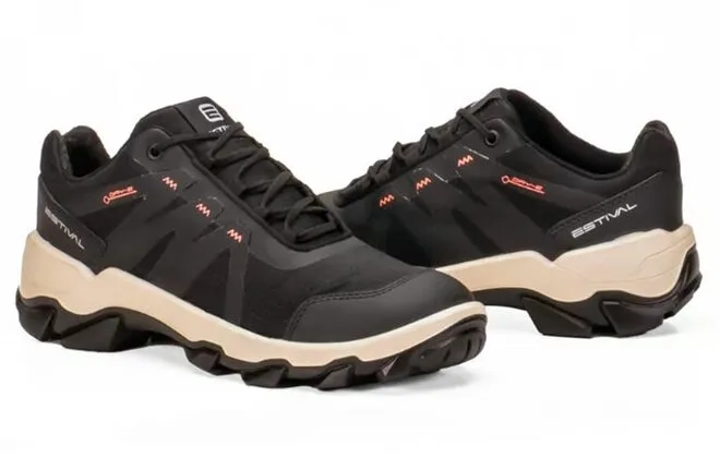 Sapato de Segurança Hybrid Smart Estival Reno Black Com Bico de Pvc hb30001S1 CA 47823