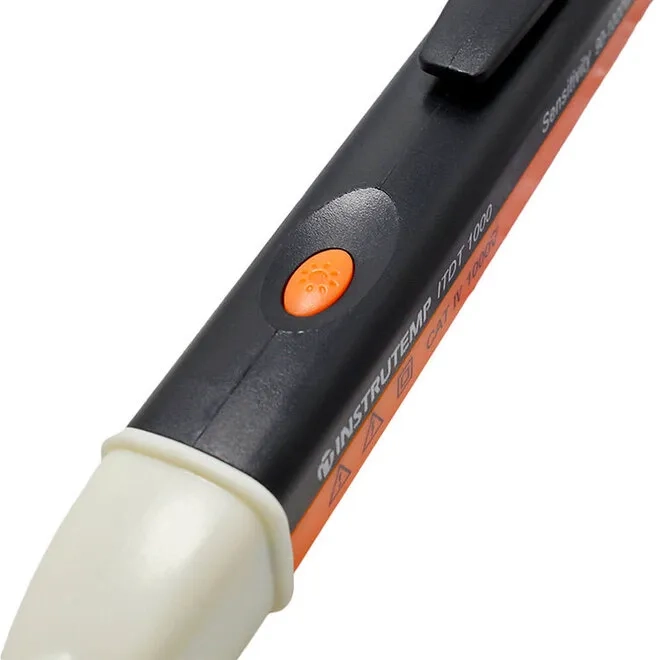 Detector de Tensão Tipo Caneta 90 a 1000V Instrutemp ITDT1000 Sem Contato Com 2 pilhas AAA