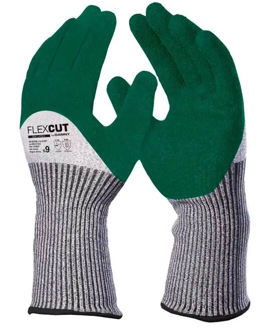 Luva Contra Corte Nível 5 Danny FlexCut 3/4 Látex DA- 45.600L Cano Longo  CA 49857
