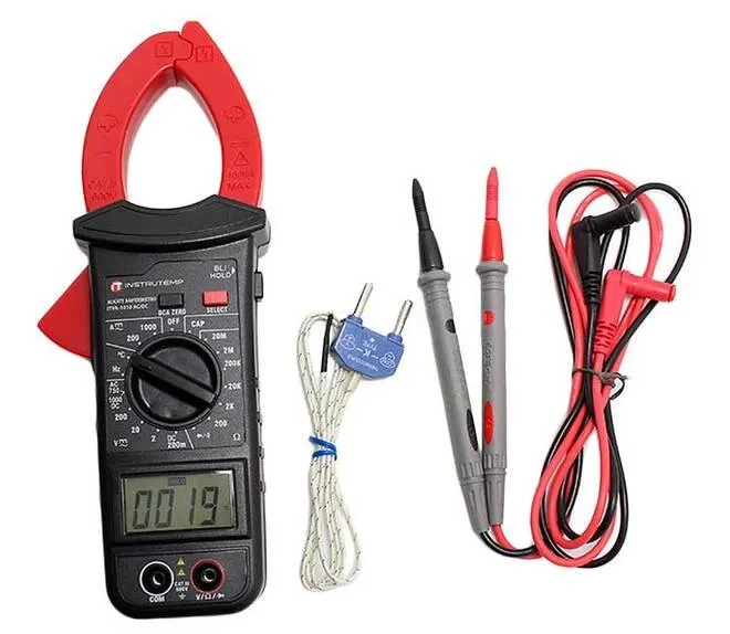 Alicate Volt Amperímetro Portátil Instrutemp ITVA1010 200A  - 100AC/DC Tensão AC/DC