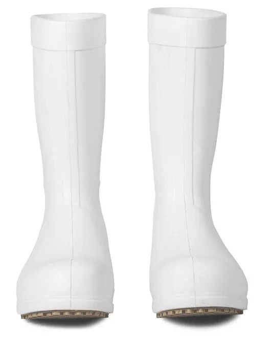 Bota Cano Longo Ocupacional Branca Stick Shoes FEB II Térmica, Impermeável e Com Solado Grip Antiderrapante CA 50111/51814