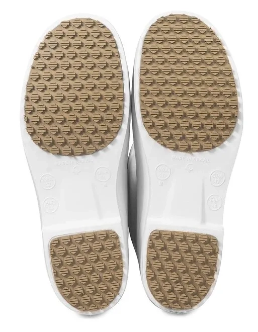 Bota Cano Longo Ocupacional Branca Stick Shoes FEB II Térmica, Impermeável e Com Solado Grip Antiderrapante CA 50111/51814