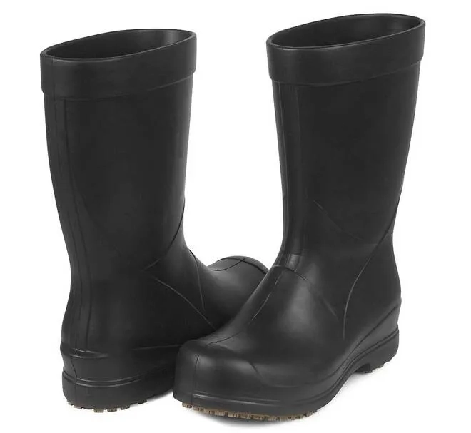 Bota Cano Longo Ocupacional Preta Sticky Shoes FEB II Térmica, Impermeável e Com Solado Grip Antiderrapante CA 50111/51814
