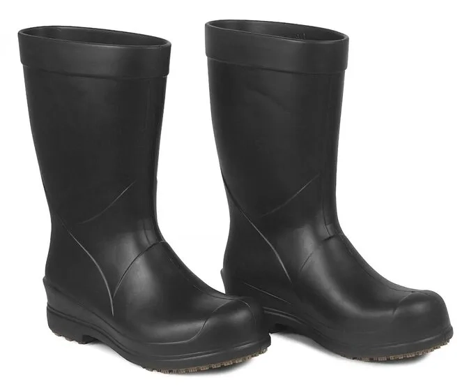 Bota Cano Longo Ocupacional Preta Sticky Shoes FEB II Térmica, Impermeável e Com Solado Grip Antiderrapante CA 50111/51814