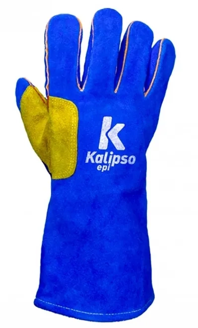 Luva Para Atividades de Solda Kalipso K-Argon 52-001 Com Reforço em Couro CA 50277
