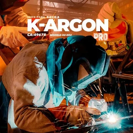 Luva de Proteção Kalipso K-Argon Pro 52-002 Para Solda TIG Fabricada em Couro Vaqueta CA 49675