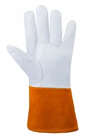 Luva de Proteção Kalipso K-Argon Pro 52-002 Para Solda TIG Fabricada em Couro Vaqueta CA 49675