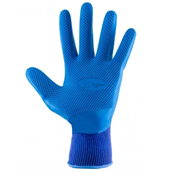 Luva de Proteção Kalipso Ecológica  Blue Eco Em Poliéster e Borracha Natural na Palma  CA 50682