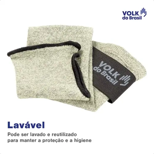 Mangote Volk Cut Guard Aramida V 45 Cm Ótima Resistência ao Corte Ambidestro CA 50.477 Vendido Por Peça