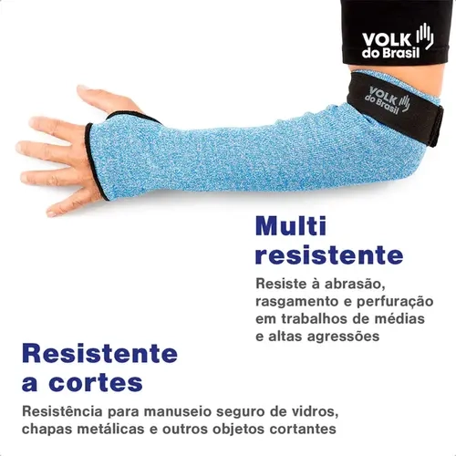 Mangote Cut Guard V Volk 45Cm Resistente ao Corte Modelo Ambidestro Ca 50476
