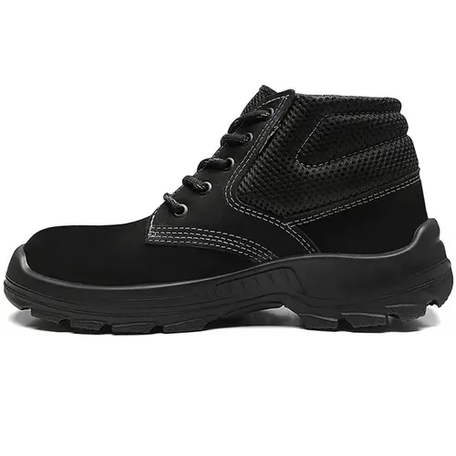 Bota de Segurança em Couro Nobuck Preto Com Cadarço Bracol Dubai BAE 4031BAEN4400LL Bico PVC CA 40872